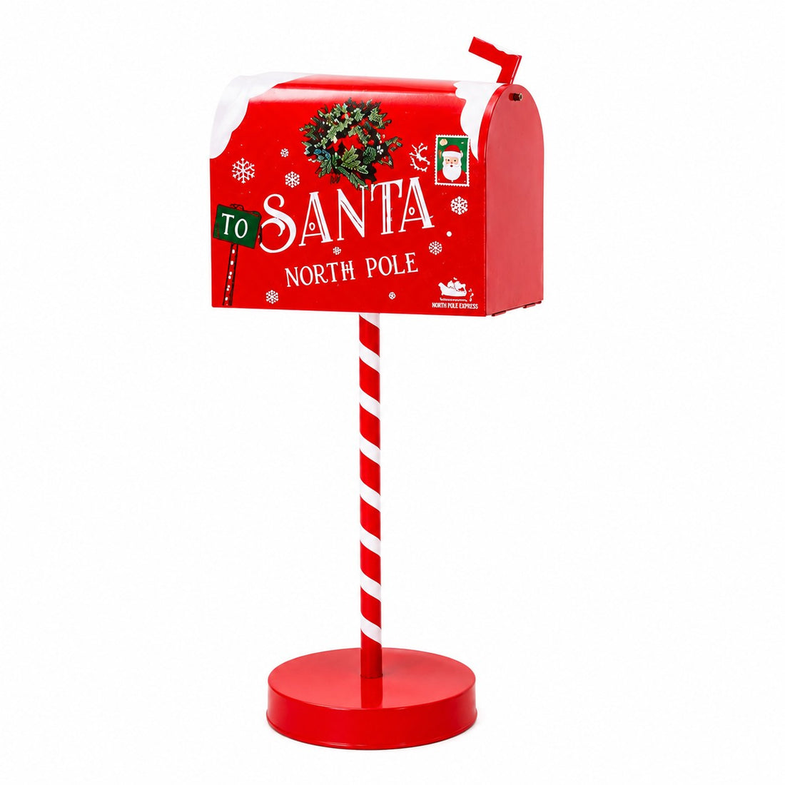 Ad Trend Metal Mailbox Decoration Assorted 22.5 x 15.5 x h. 53 cm Red or Green 1 Pc