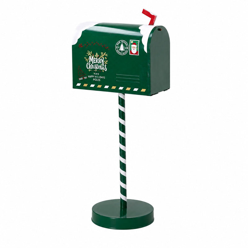 Ad Trend Metal Mailbox Decoration Assorted 22.5 x 15.5 x h. 53 cm Red or Green 1 Pc