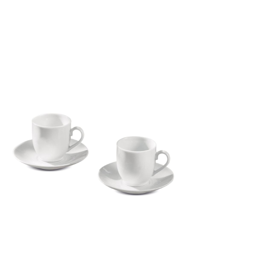 Ad Trend Servizio da Caffè in Porcellana per 6 Persone – Set Tazzine da Caffè Elegante per la Tavola e la Casa