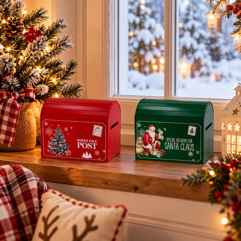 Ad Trend Christmas Mailbox in MDF Assorted 28x19xH24 cm 1 Pcs – Christmas Decoration