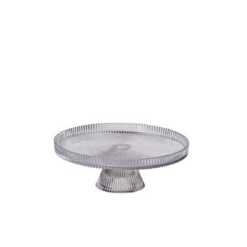 Ad Trend Alzata Natalizia in Vetro Ø21xH7,5 cm – Alzata Decorativa per Dolci e Accessorio per la Tavola di Natale
