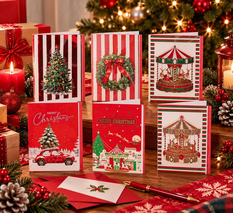 Ad Trend Christmas Greeting Card with Envelope Assorted 12x17 cm 1 Pc – Christmas Gift Card