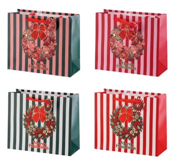 Ad Trend Paper Gift Bag Christmas Assorted 31x12xH26 cm 1 Pcs – Pouch for Christmas Gift Packaging