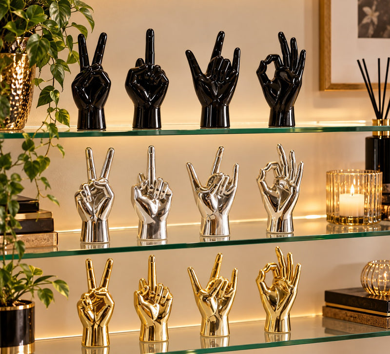 Ad Trend Hand Decoration in Assorted Resin 10x7xH22 cm 1 Pcs – Decorative Ornament and Christmas Gift Idea