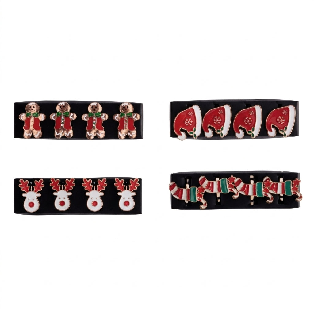 Ad Trend Set 4 Christmas Napkin Holders in Assorted Zinc 1 Pack – Decorative Table Accessories