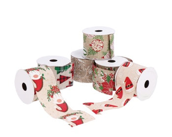 Ad Trend Nastro Decorativo in Tessuto Assortito 7x270 cm 1 Pz – Nastro per Confezioni Regalo e Decorazioni