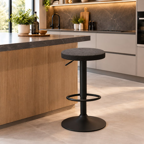 Ad Trend Rotating Stool Arvoa Grey Ø39xH82 cm – Modern Seating for Kitchen, Bar and Home