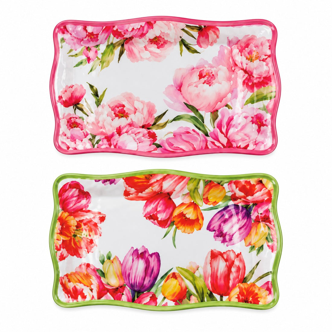 Ad Trend Vassoio Rettangolare in Melamina Leaf Assortito 36x23 cm 1 Pz – Vassoio Decorativo