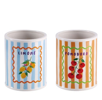 Ad Trend Vaso Decorativo in Ceramica Assortito Ø11xH14 cm 1 Pz – Complemento d'Arredo per Fiori e Piante, Decorazione per la Casa