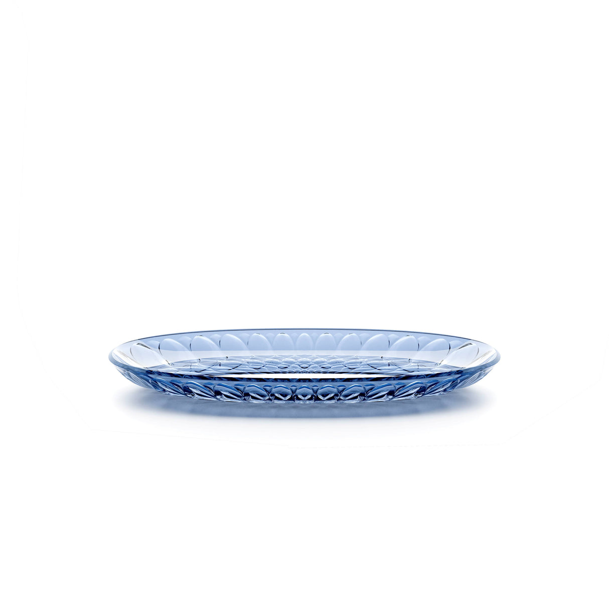 GUZZINI Small Oval Tray Vanity Bio-Based 32 x 19.5 Cm Blue