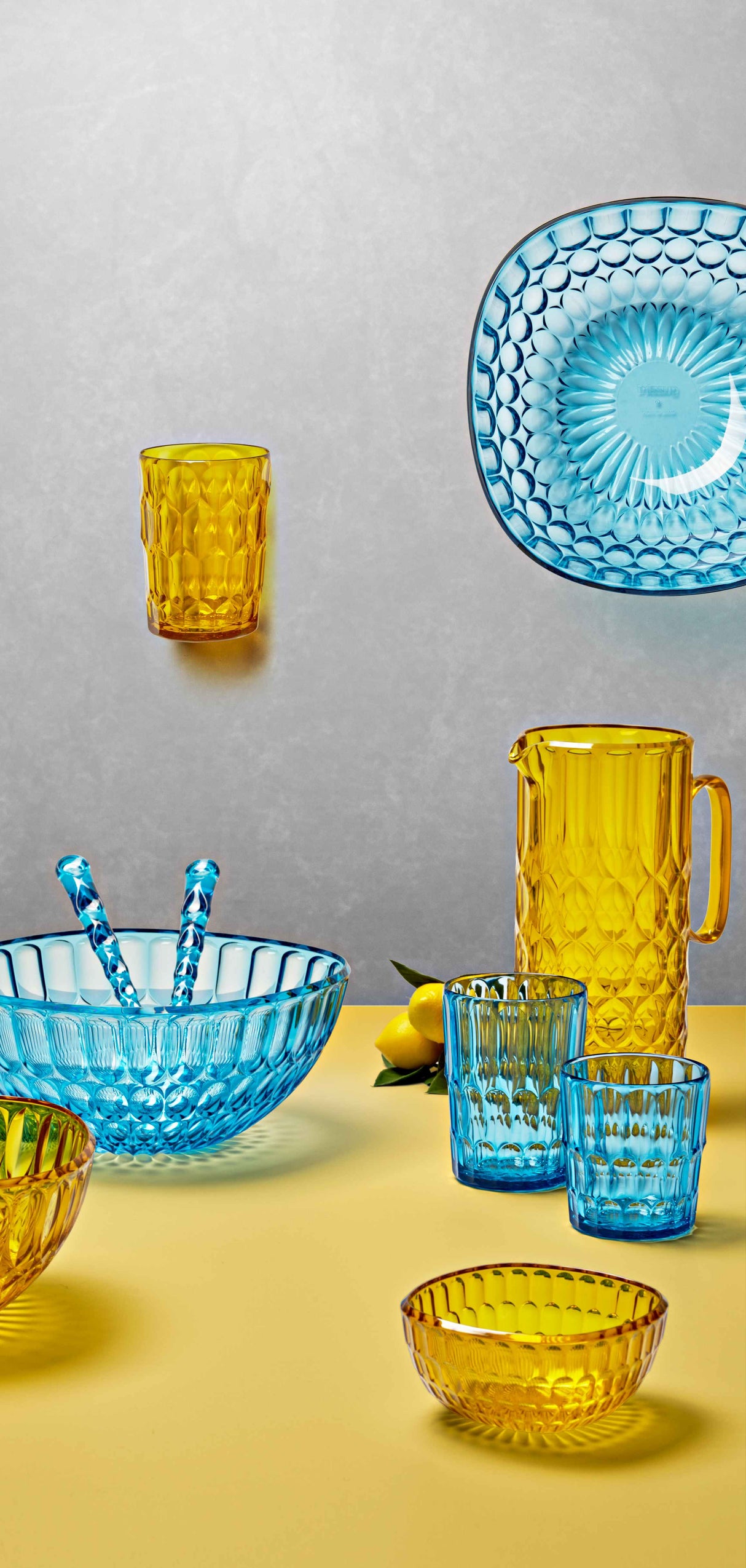 guzzini guzzini bicchiere alto decoro 2 vanity bio based azzurro mare ean 8008392396055