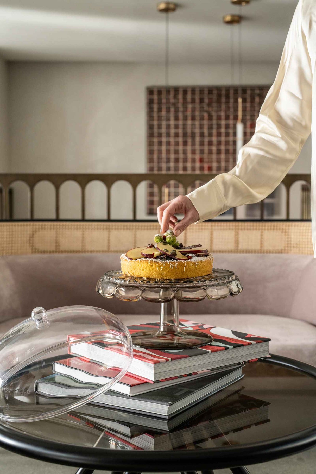 guzzini guzzini portatovaglioli orizzontale vanity bio based 20 x 20 cm trasparente ean 8008392402015