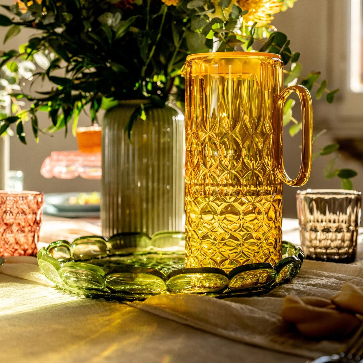 guzzini guzzini portatovaglioli orizzontale vanity bio based 20 x 20 cm giallo zafferano ean 8008392400974