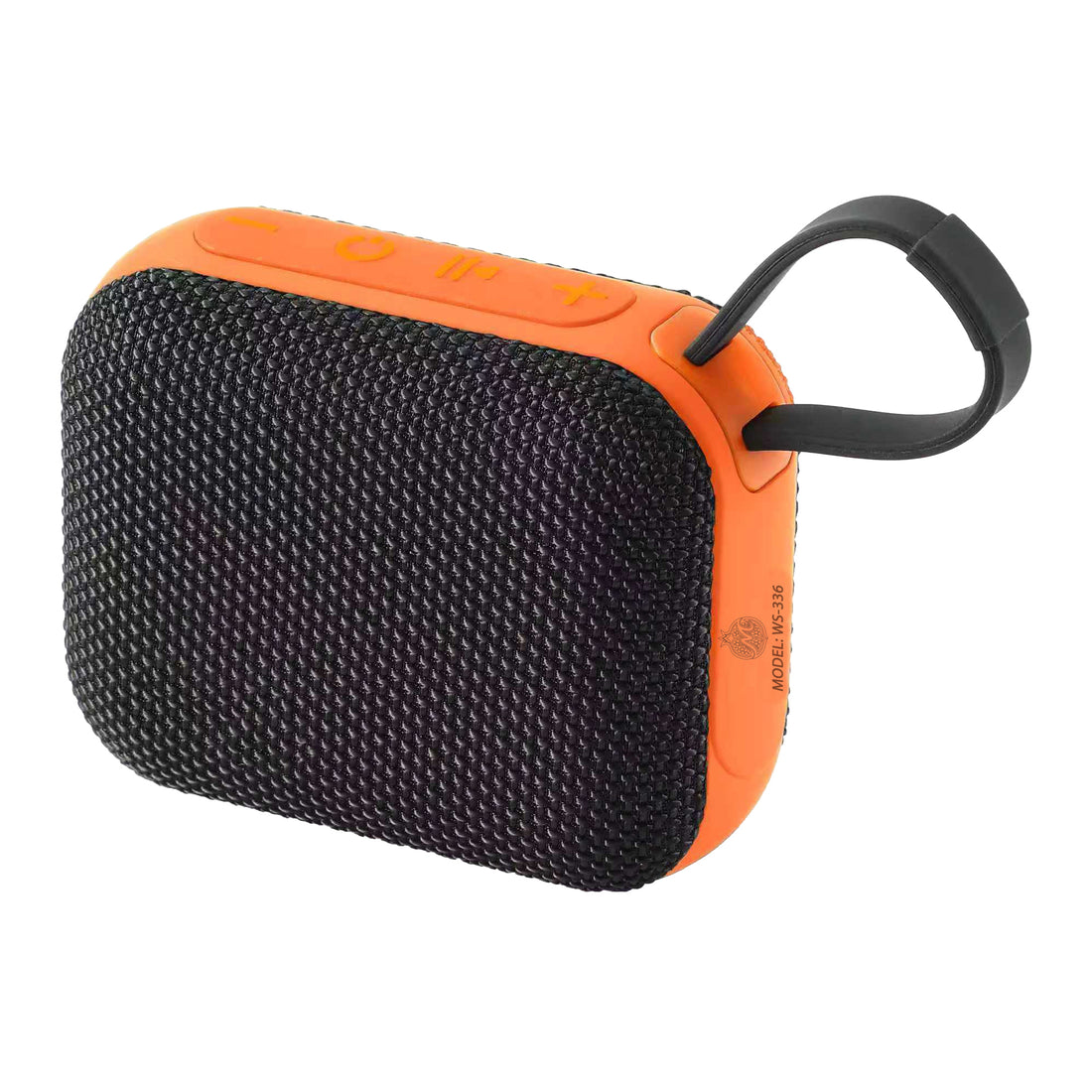 L'Arcolaio Rectangle Bluetooth Speaker FM Black/Orange 10.1x8.2x4.6 cm