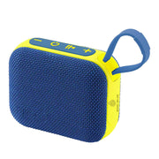 L'Arcolaio Rectangular Bluetooth Speaker FM Blue/Yellow 10.1x8.2x4.6 cm