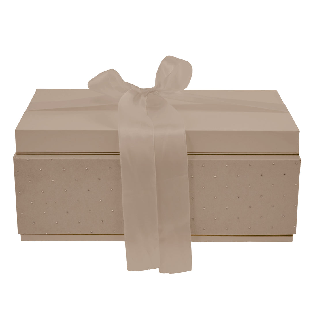 L'Arcolaio Large Rectangular Christmas Box in Velvet 33.6x20.7x14.1 Cm Dove Grey Velvet