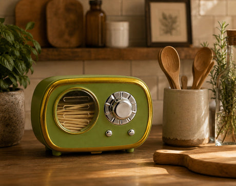 The Shuttle Radio Green Toothpick Holder 7.5x4.5x4 cm Original Table Accessory