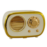 L'Arcolaio Portastuzzicadenti Radio Bianco 7,5x4,5x4 cm Accessorio Originale per Tavola
