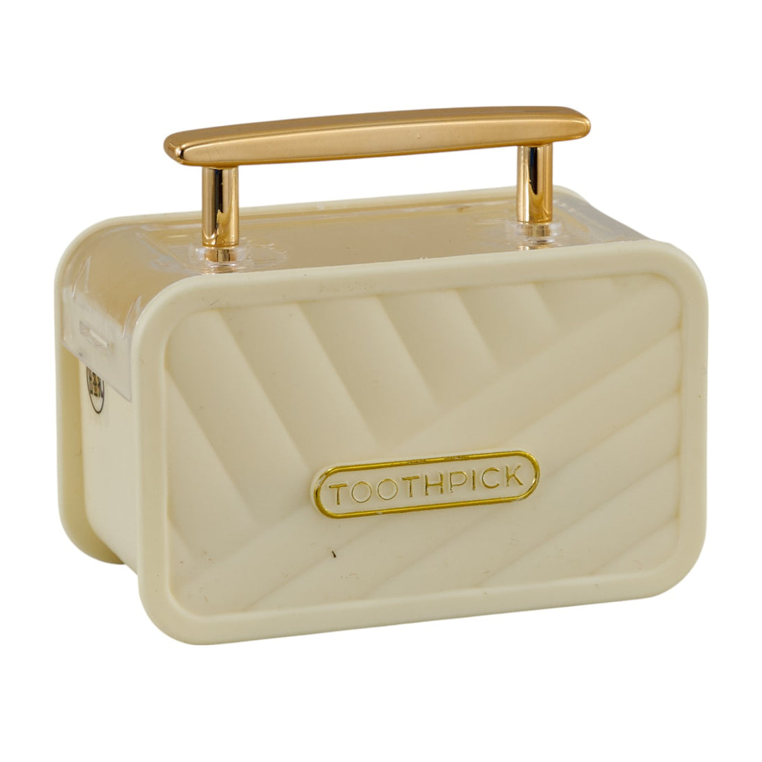 The White Suitcase Toothpick Holder Weaving Loom Original Table Accessory