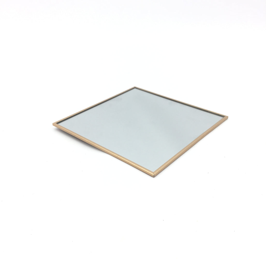 Vimin Box Mirror Centerpiece Picture 17 x 17 Cm Gold
