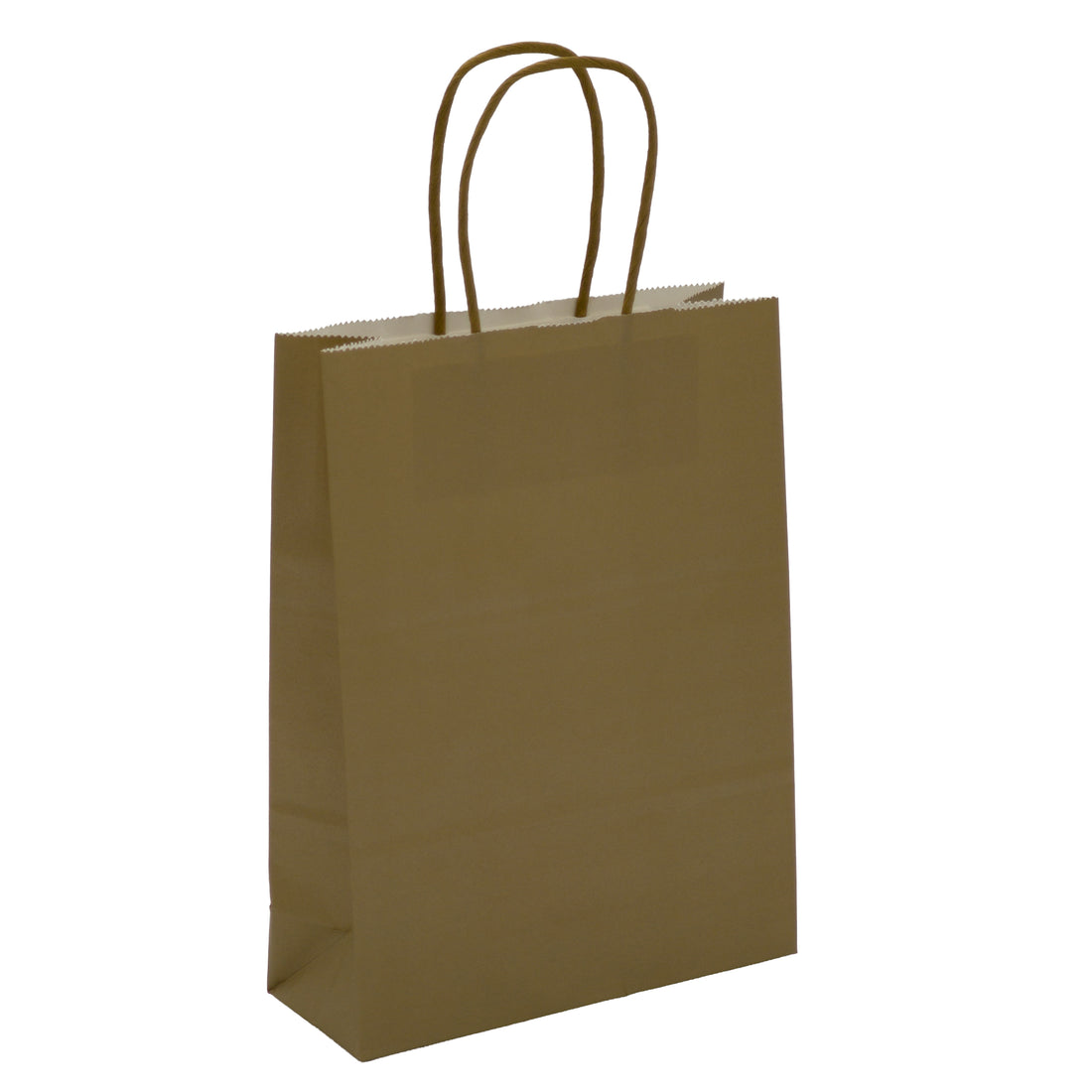 L'Arcolaio Gold Kraft Shopper 18x7x24 cm - Premium Gift Packaging - Pack of 10