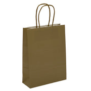 L'Arcolaio Gold Kraft Shopper 18x7x24 cm - Premium Gift Packaging - Pack of 10