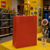 L'Arcolaio Red Kraft Shopper Gift Packaging 22X10X29 Cf 10 Pz