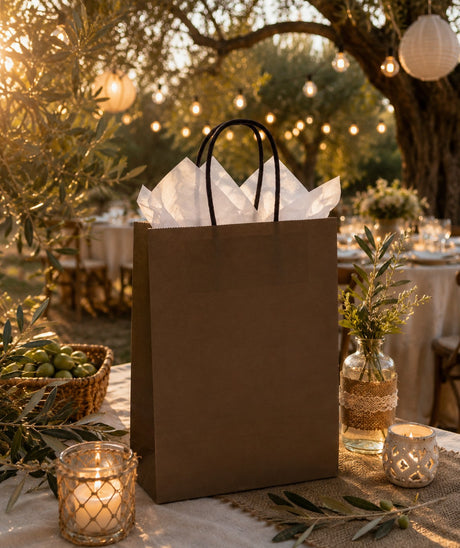 L'Arcolaio Brown Kraft Shopper 45X15X50 Cm Christmas Gifts Cf 10 Pcs