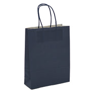 L'Arcolaio Blue Kraft Shopper Gift Bags 54X14X45 Cm Pack of 10