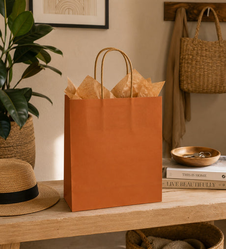 L'Arcolaio Kraft Shopper Rust 54X14X45 Cm Christmas Gifts 10 Pcs