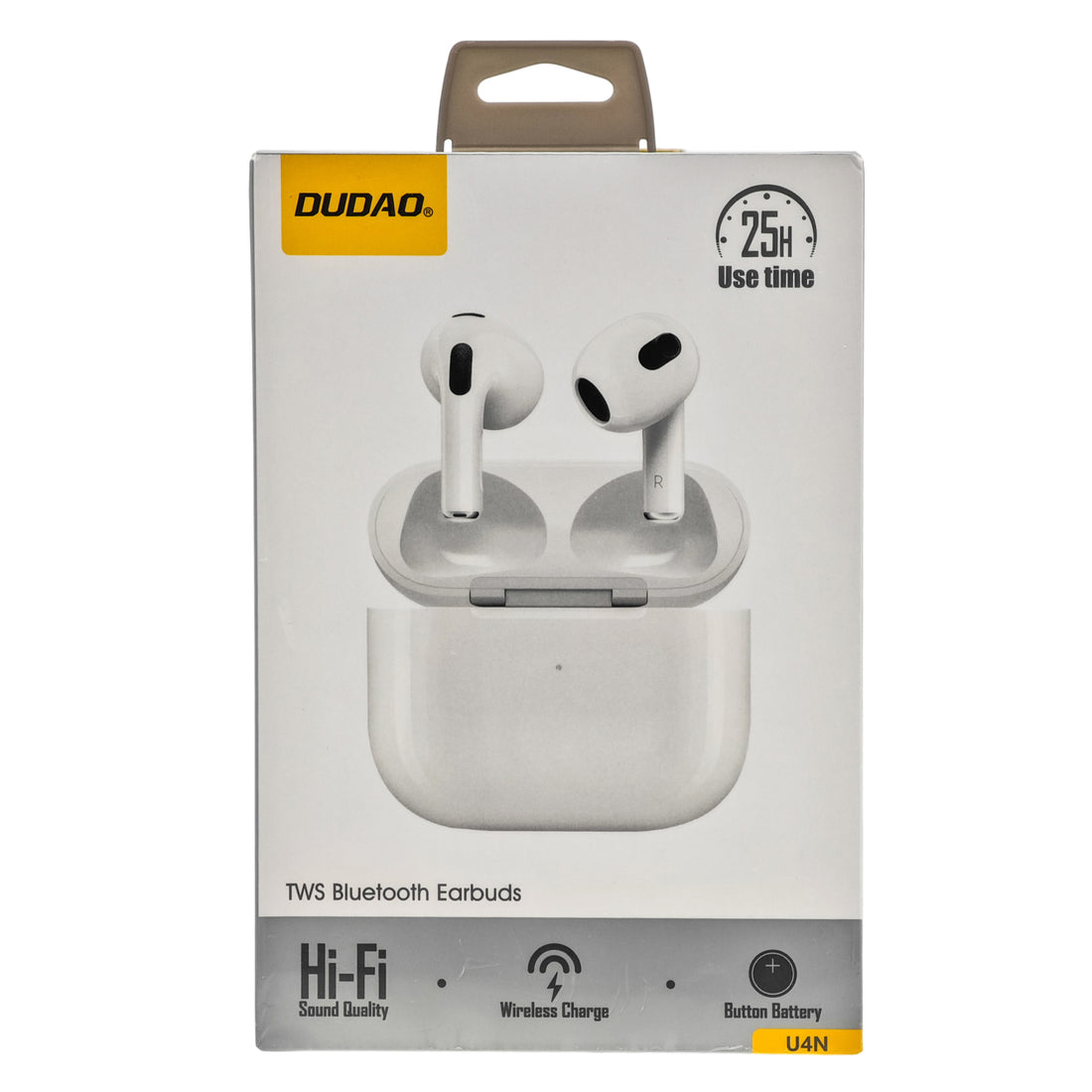 L'Arcolaio TWS Bluetooth Wireless Earbuds with Wireless Charging Case, Hi-Fi, 25 Hours Playtime, White