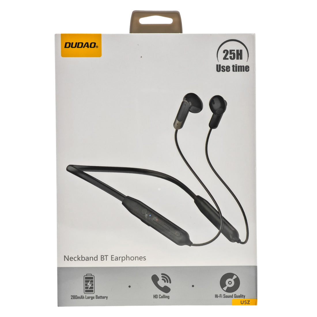 L'Arcolaio Neckband Wireless Bluetooth Earbuds with Neckband, Hi-Fi, HD Microphone, 280 mAh Battery, 25 Hours Playtime, Black