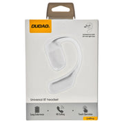Arcolaio Mono Bluetooth Headset with Headband, Touch Control, HD Microphone, 360° Rotation, Long Battery Life, White