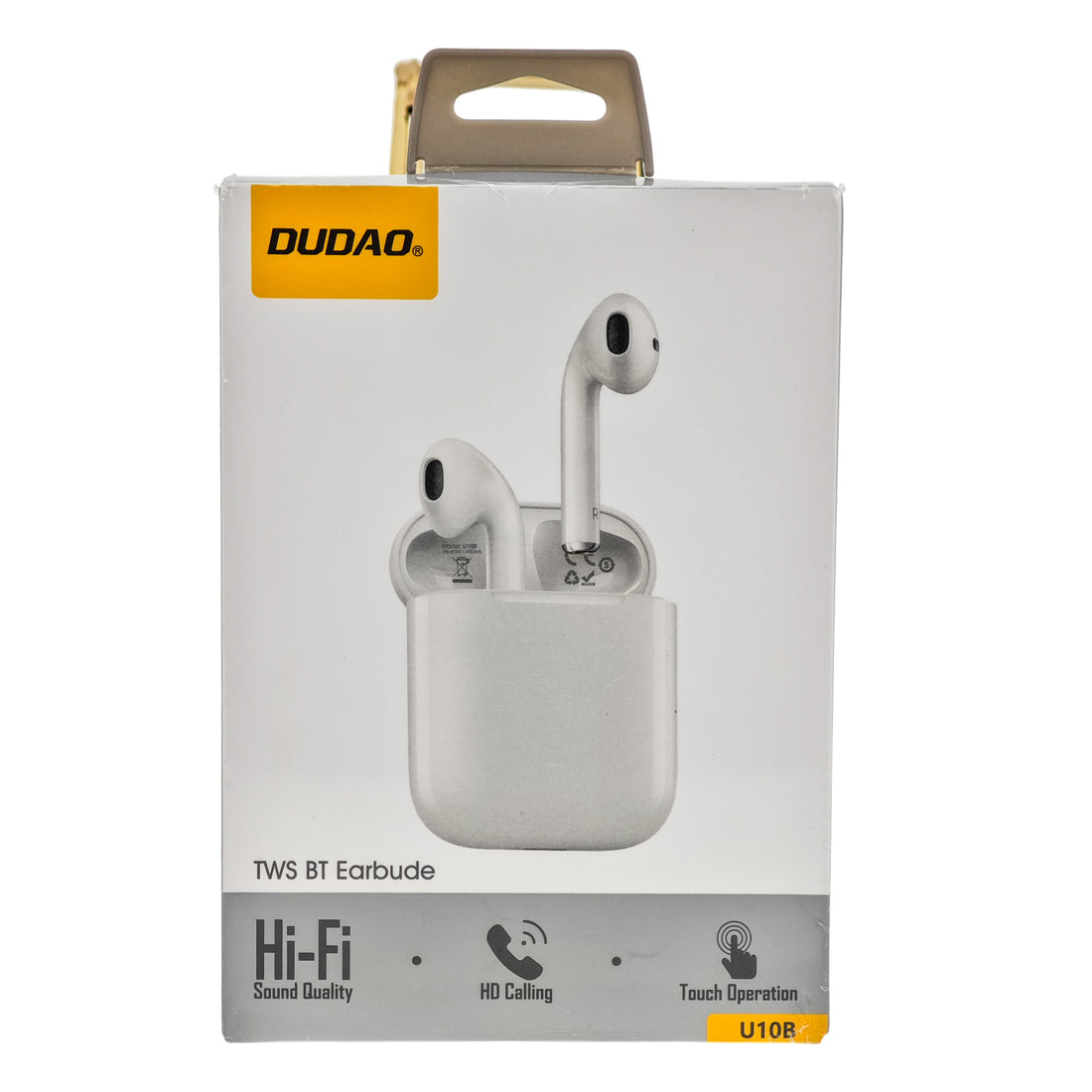 L'Arcolaio TWS Bluetooth Wireless Earbuds with Charging Case, Touch Control, HD Microphone, Hi-Fi Audio, White