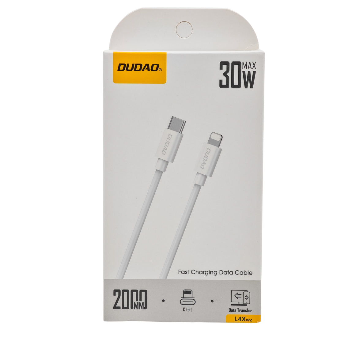 The Arcolaio USB-C to Lightning Cable 30W Fast Charging and Data Transfer 2 m White