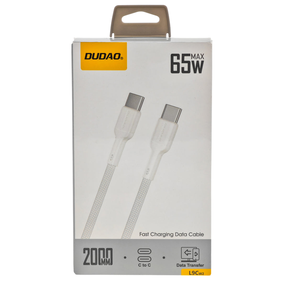 L'Arcolaio USB-C to USB-C Cable 65W Fast Charging and Data Transfer 2 m White