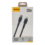The Arcolaio USB-C to Lightning Cable 30W Fast Charging and Data Transfer 2 m Black
