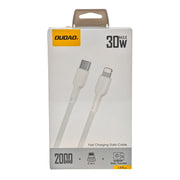 L'Arcolaio USB-C to Lightning Cable 30W Fast Charging and Data Transfer 2 m White