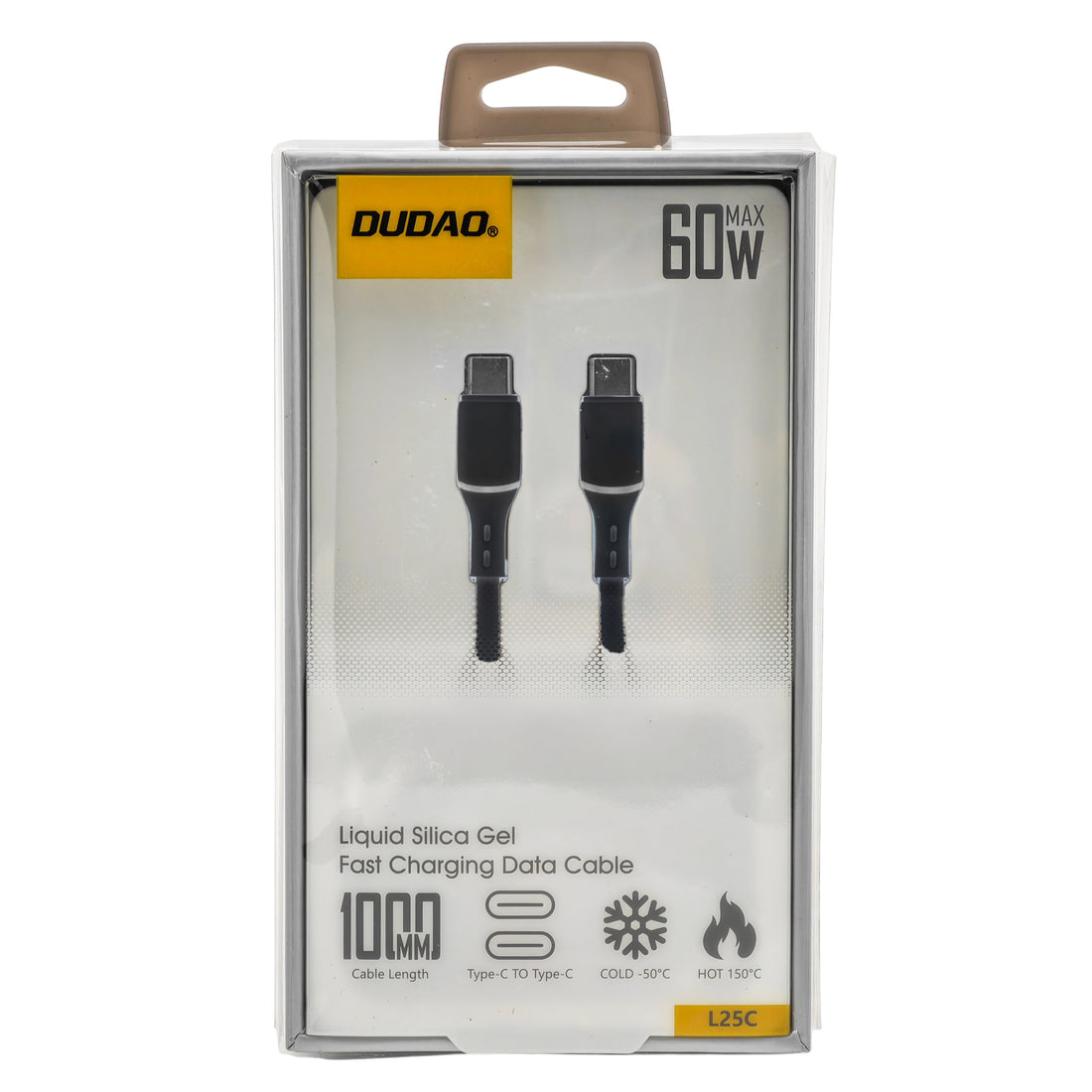 The Arcolaio USB-C to USB-C 60W Liquid Silica Gel Fast Charging Cable 1m Black