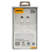 L'Arcolaio USB-C to Lightning 30W Liquid Silica Gel Fast Charging Cable 1m White