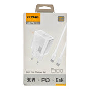 The Arcolaio 30W GaN USB-C Power Delivery Wall Charger with USB-C Cable White
