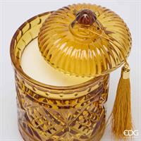 EDG Enzo De Gasperi Candela Natalizia Crystal Profumata White Musk H18 Ø12 cm – Decorazione di Natale