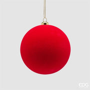 EDG Enzo De Gasperi Red Velvet Christmas Baubles Ø10 cm – Set of 6 Pcs