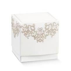 Fleur Chantilly Box 90 x 90 x 90 Mm White 10 Pcs