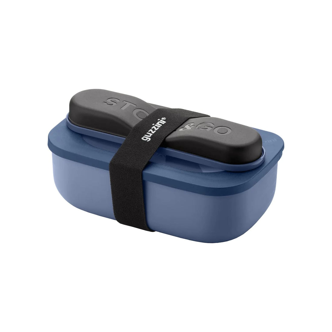 guzzini guzzini set lunch box con posate da viaggio store go blu zaffiro ean 8008392382553