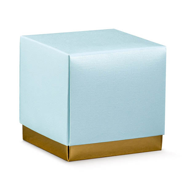 Fleur Box 90 x 90 x 90 Mm Linen Light Blue 10 Pcs