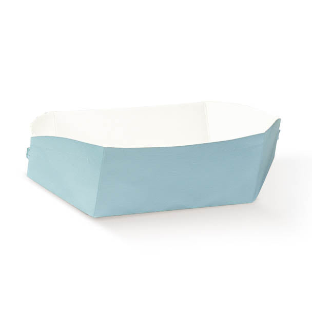 Clip Tray 120 x 75 x 60 Light Blue Linen 10 Pcs