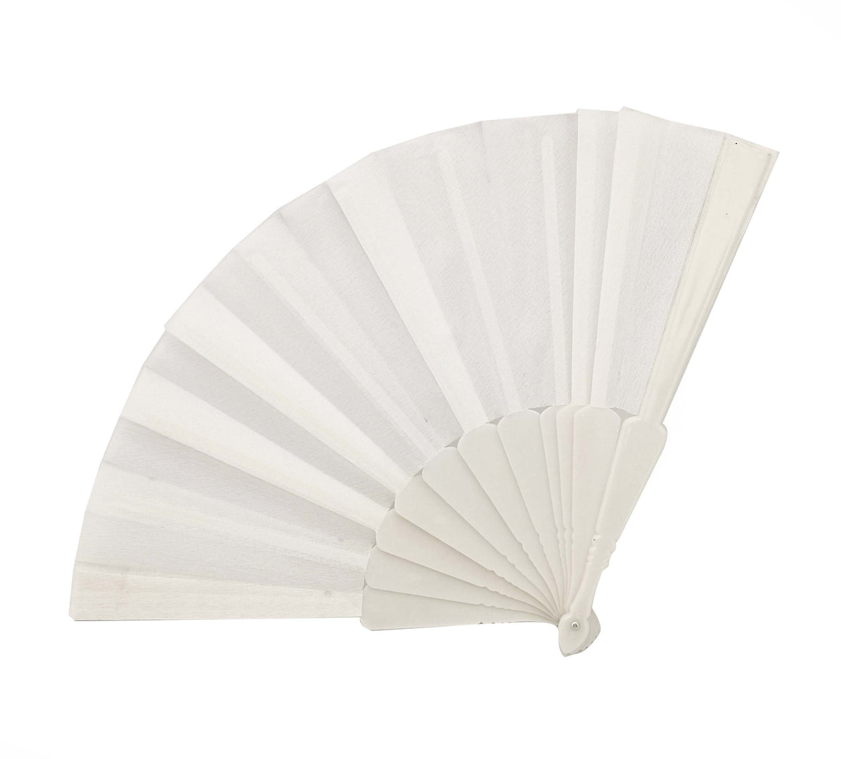 Plastic Fabric Fan 23 Cm White