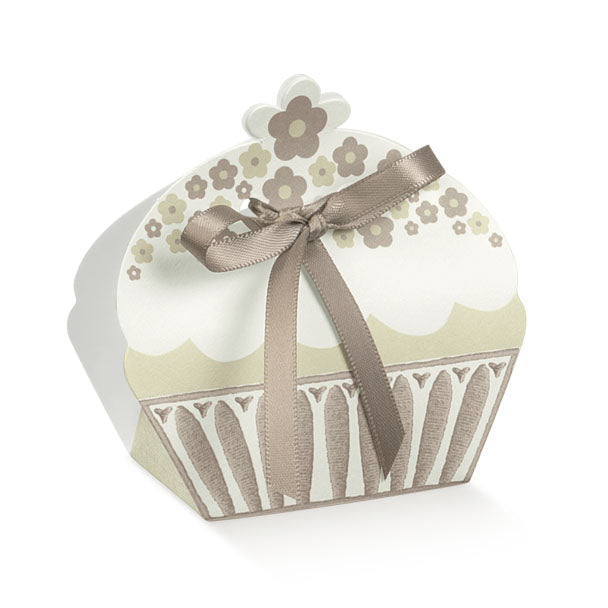 Scotton Cupcake Sugared Almonds Holder 50 x 35 x 80 Mm Dove Grey 10 Pcs