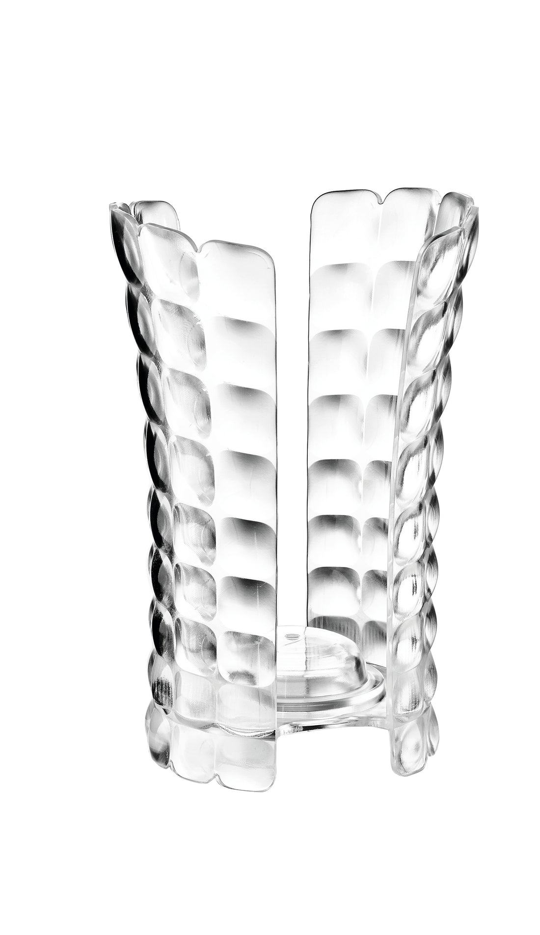 GUZZINI Tiffany Glass Holder 12 x 10.3 x H 18.3 Cm Transparent